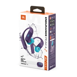 JBL Endurance PEAK 4 True Wireless Bluetooth lila sport fülhallgató