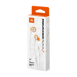 JBL Endurance Run 3 vezetékes mikrofonos fehér sport fülhallgató