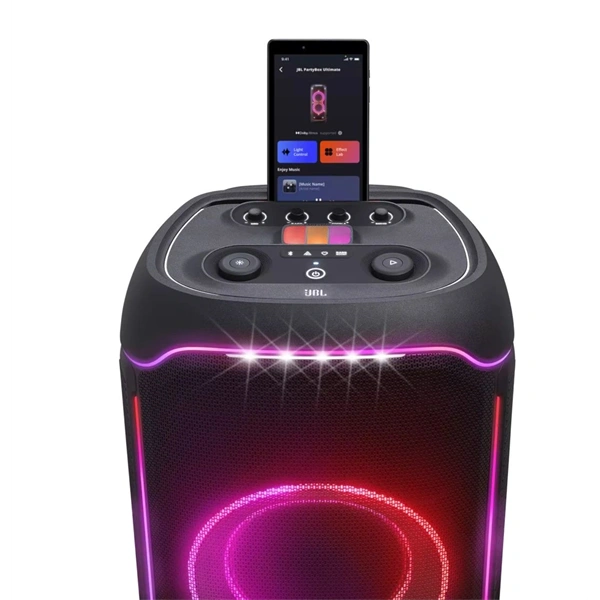 JBL PartyBox Ultimate EU Bluetooth fekete party hangszóró (Újszerű)