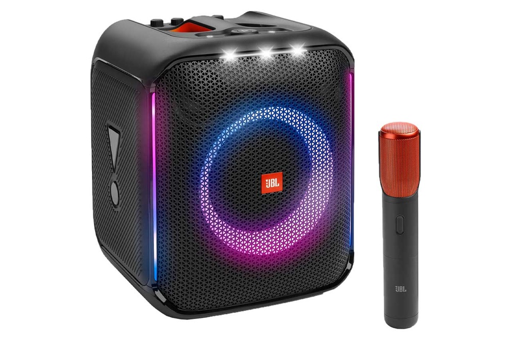 JBL Partybox Encore fekete Bluetooth hangszóró vezeték nélküli mikrofonnal