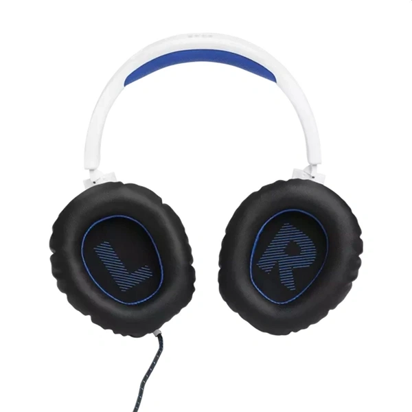 JBL Quantum 100 fehér-kék gamer headset