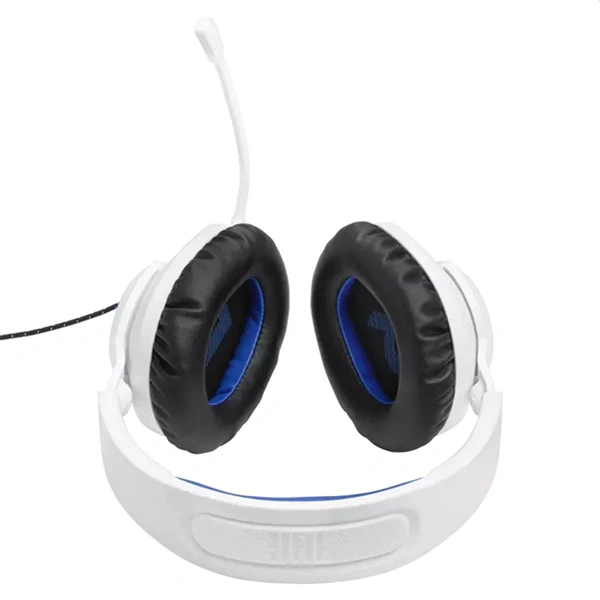JBL Quantum 100 fehér-kék gamer headset