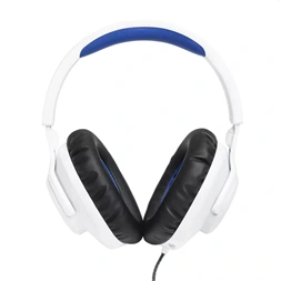 JBL Quantum 100 fehér-kék gamer headset