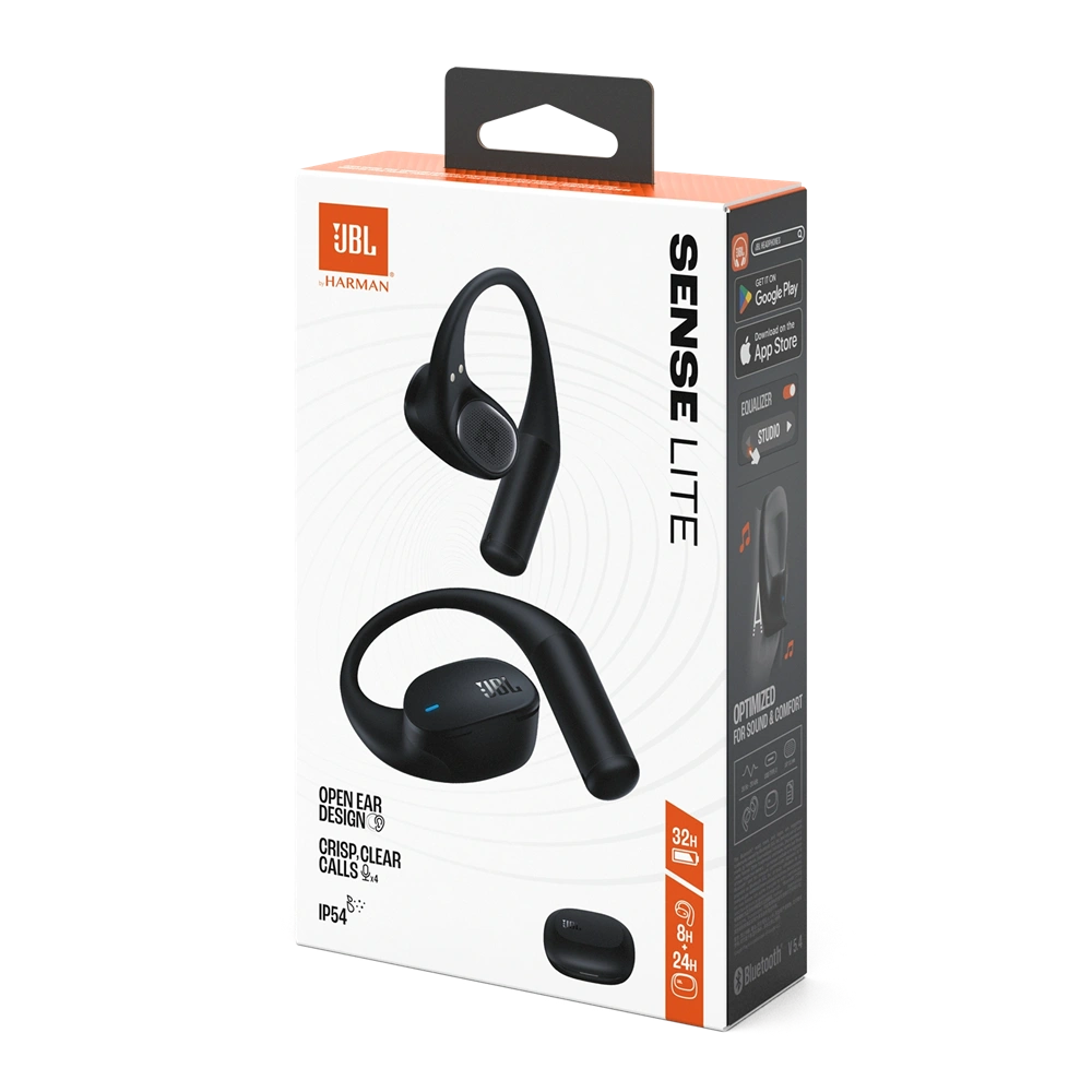 JBL Sense Lite True Wireless Bluetooth fekete Open-Ear fülhallgató