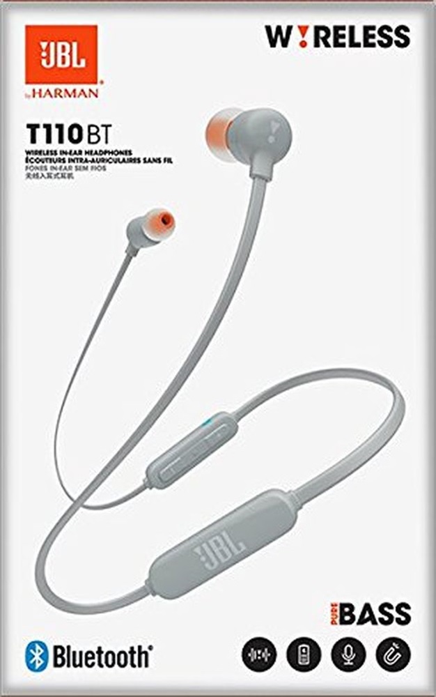 JBL T110BTGRY Bluetooth szürke fülhallgató