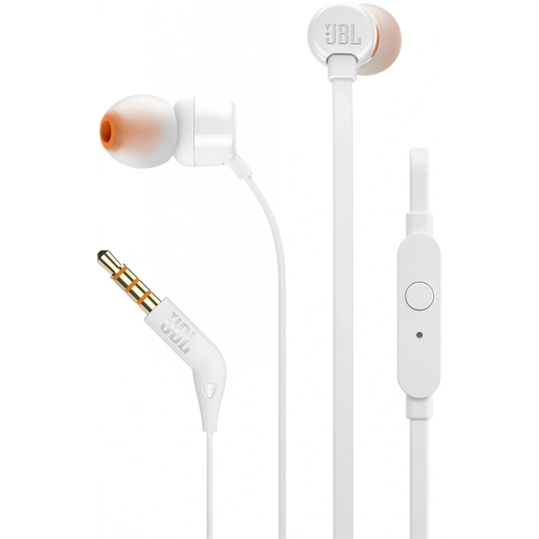 JBL T110WHTE fehér mikrofonos fülhallgató