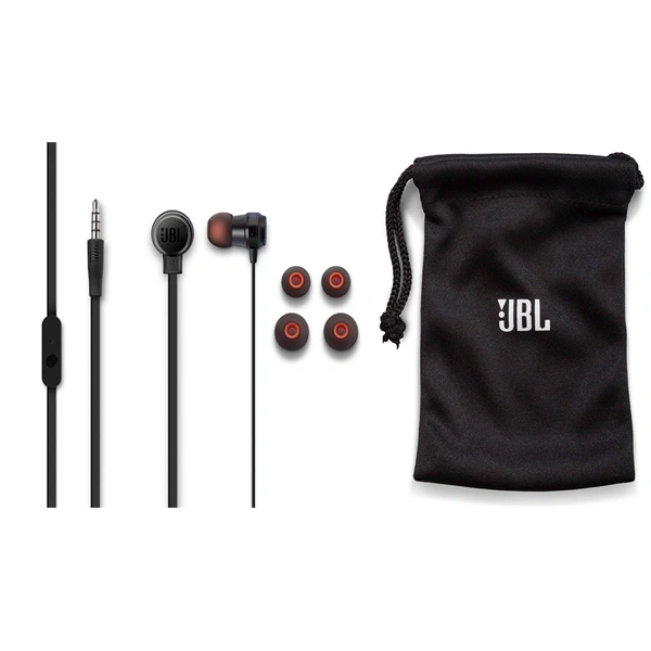 JBL T210BLKE fekete mikrofonos fülhallgató