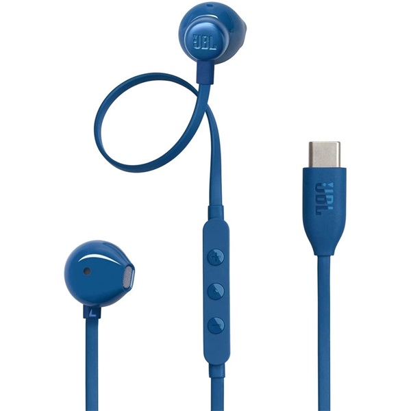 JBL T 305 C BLU vezetékes USB C mikrofonos kék fülhallgató (Újracsomagolt)