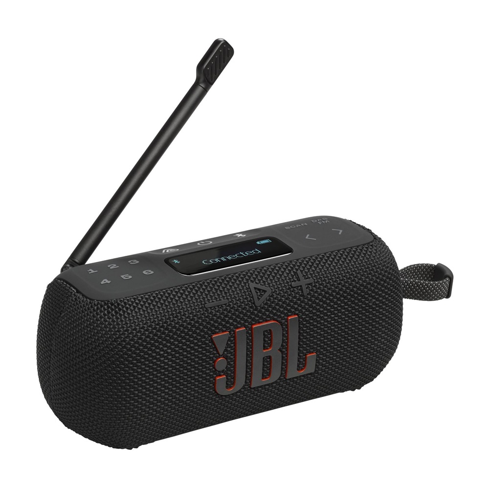 JBL Tuner 3 fekete hordozható Bluetooth FM/DAB rádiós hangszóró