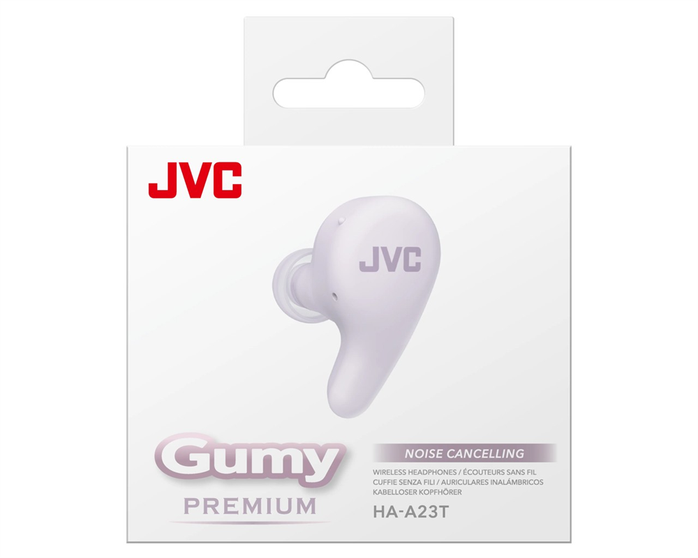 JVC HA-A23T-V True Wireless Bluetooth zajszűrős szőlő joghurt színű fülhallgató