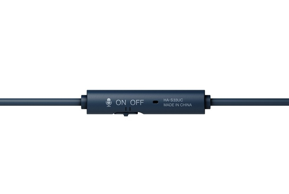JVC HA-S33UC-A USB-C vezetékes kék mikrofonos fejhallgató