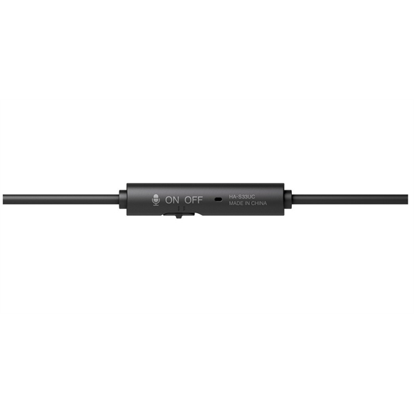 JVC HA-S33UC-B USB-C vezetékes fekete mikrofonos fejhallgató