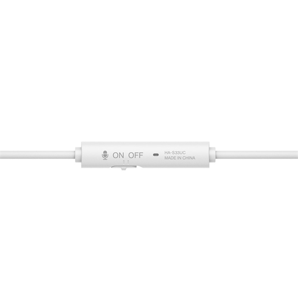 JVC HA-S33UC-W USB-C vezetékes fehér mikrofonos fejhallgató