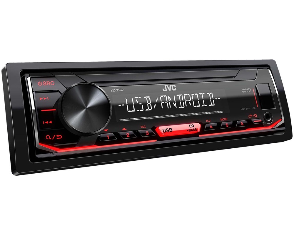 JVC KD-X162 AUX/USB mechanika nélküli autóhifi fejegység