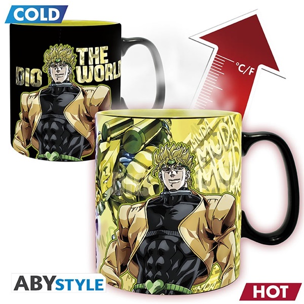 JoJo`s Bizarre Adventure "Jotaro & Dio" 460ml hőre változó bögre