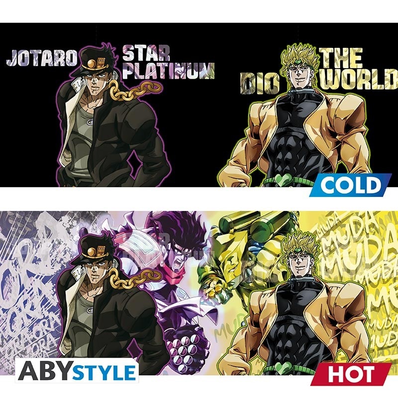 JoJo`s Bizarre Adventure "Jotaro & Dio" 460ml hőre változó bögre