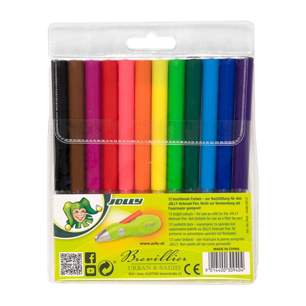 Jolly Airbrush Fun 12 darabos utántöltő készlet