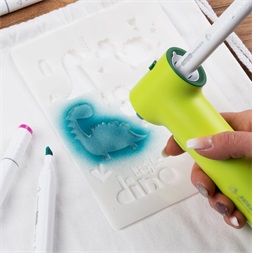 Jolly Airbrush Textile 12 darabos kétvégű színes textilmarker készlet