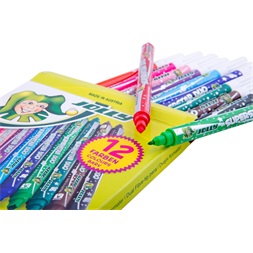 Jolly Superstars Duo 12 darabos kétvégű filctoll készlet