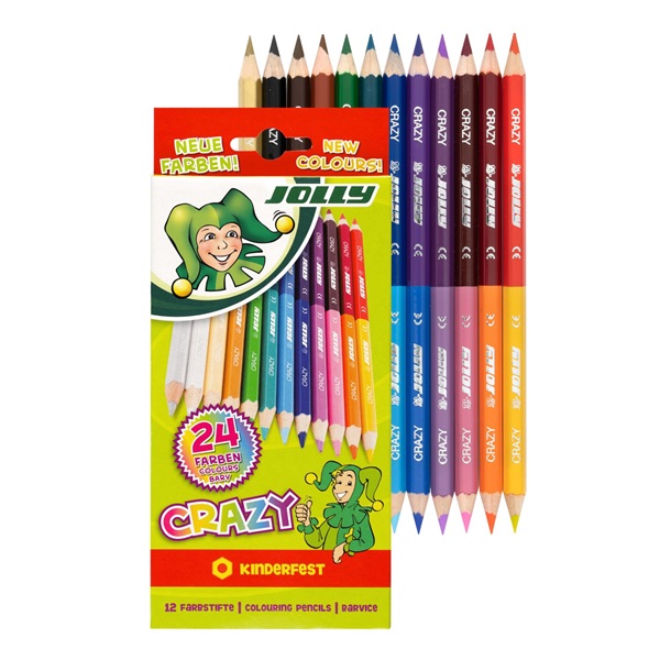 Jolly Superstick Crazy 12 db/24 szín kétvégű színesceruza készlet