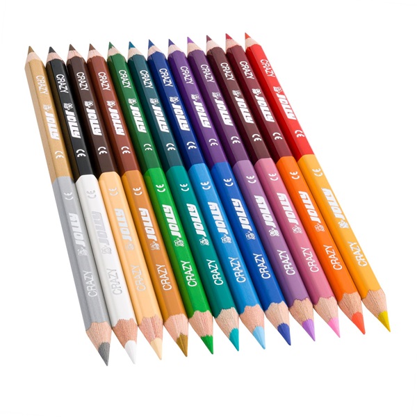 Jolly Superstick Crazy 12 db/24 szín kétvégű színesceruza készlet