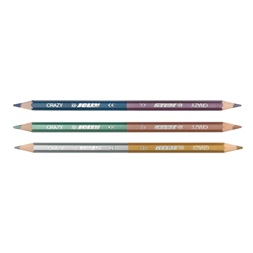 Jolly Superstick Crazy Metallic 3 db/6 szín kétvégű metál színesceruza készlet