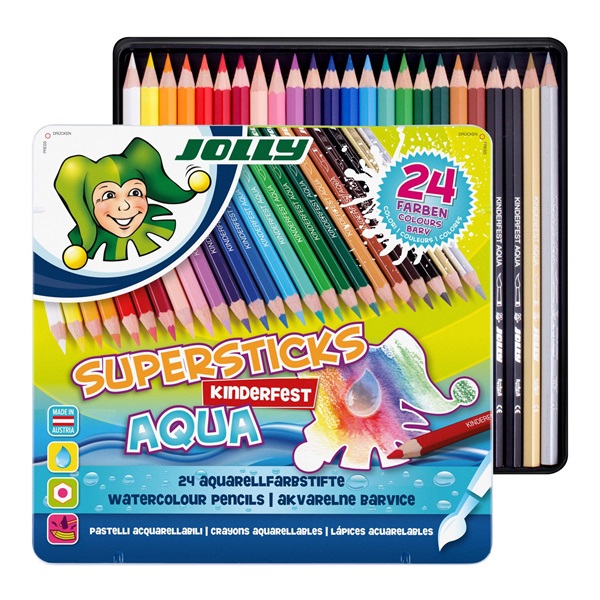 Jolly Superstick Kinderfest Aqua 24 darabos színesceruza készlet