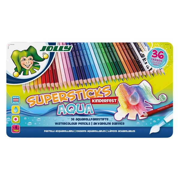 Jolly Superstick Kinderfest Aqua 36 darabos színesceruza készlet
