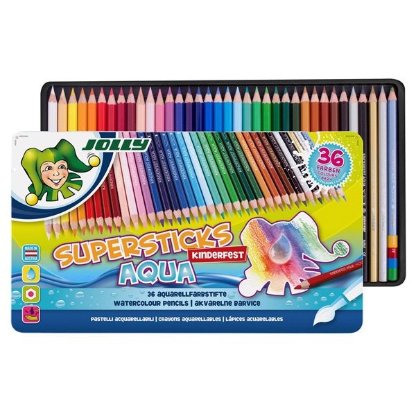 Jolly Superstick Kinderfest Aqua 36 darabos színesceruza készlet