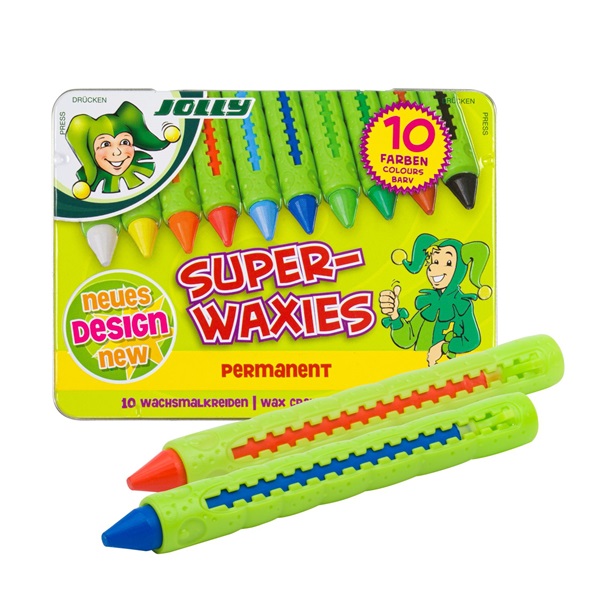 Jolly Superwaxies Classic 10 darabos zsírkréta készlet