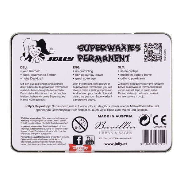Jolly Superwaxies Classic 10 darabos zsírkréta készlet