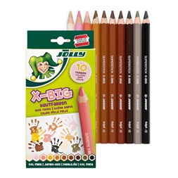 Jolly X-Big Skin Tones extra vastag 10 darabos színesceruza készlet