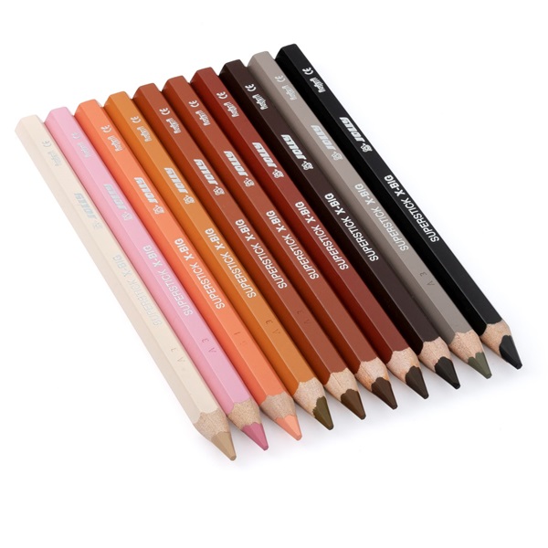 Jolly X-Big Skin Tones extra vastag 10 darabos színesceruza készlet
