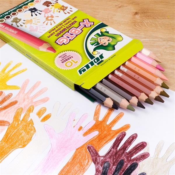 Jolly X-Big Skin Tones extra vastag 10 darabos színesceruza készlet