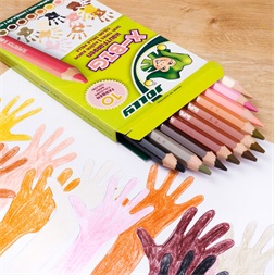 Jolly X-Big Skin Tones extra vastag 10 darabos színesceruza készlet
