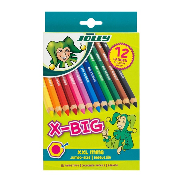 Jolly X-Big extra vastag 12 darabos színesceruza készlet