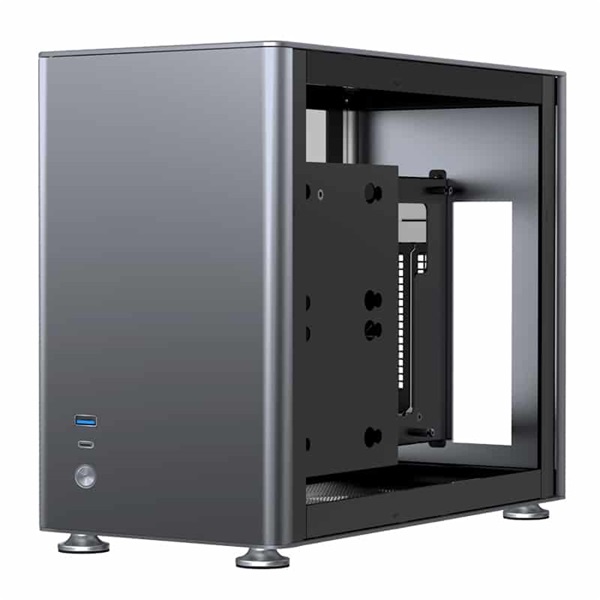 Jonsbo A4 ITX szürke edzett üveg ház