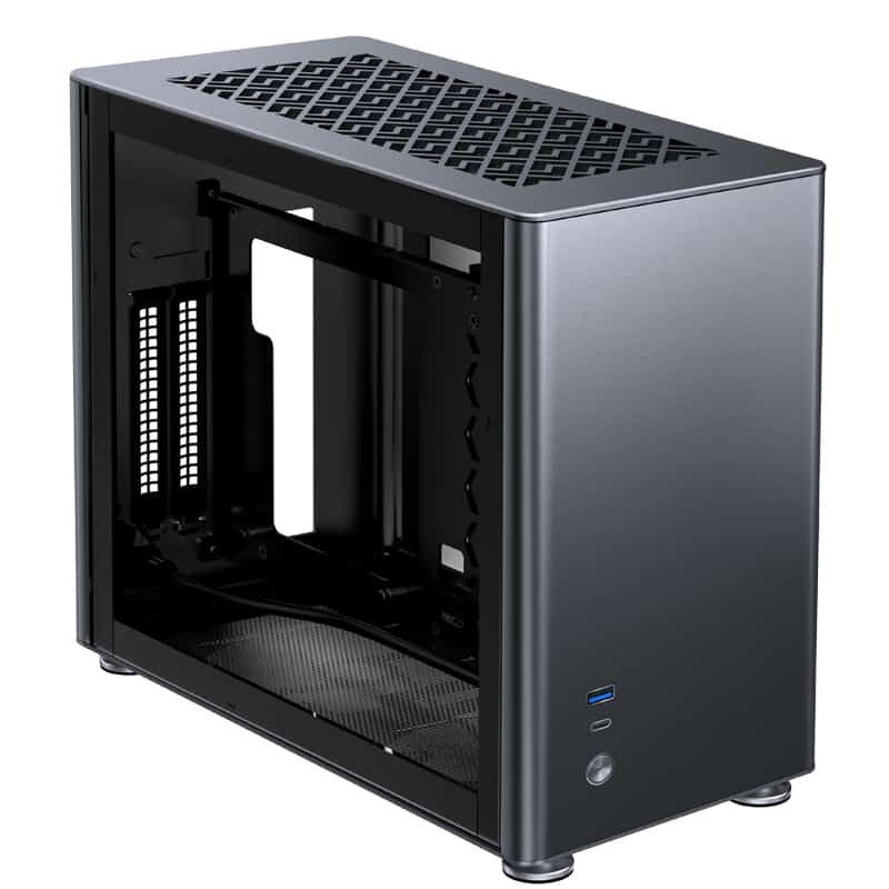 Jonsbo A4 ITX szürke edzett üveg ház