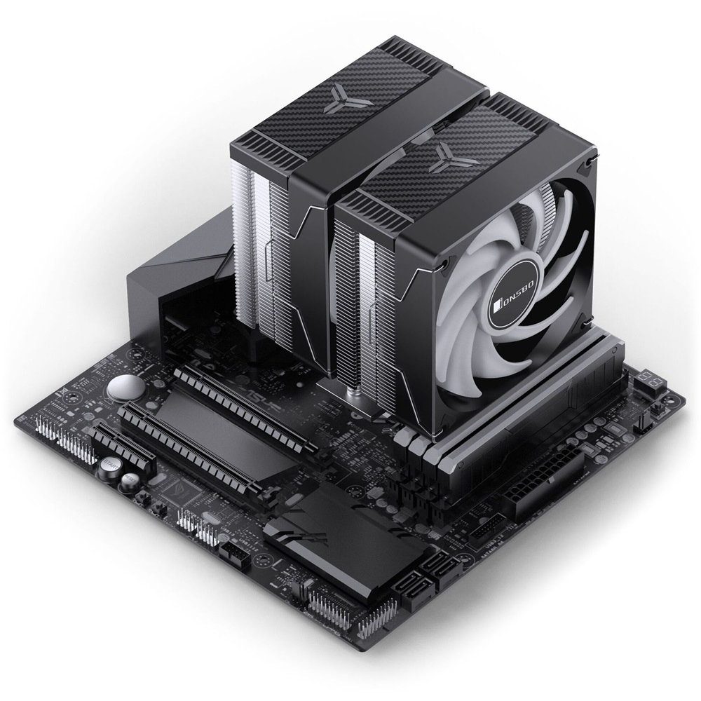 Jonsbo CR-3000E 2x120mm RGB fekete processzor hűtő