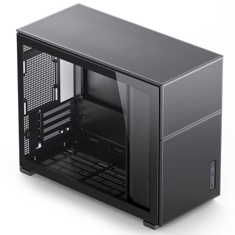 Jonsbo D31 MESH mATX edzett üveg fekete ház