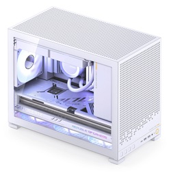 Jonsbo D32 PRO fehér mATX edzett üveg fehér ház
