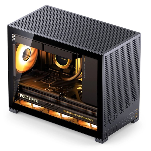 Jonsbo D32 PRO mATX edzett üveg fekete ház