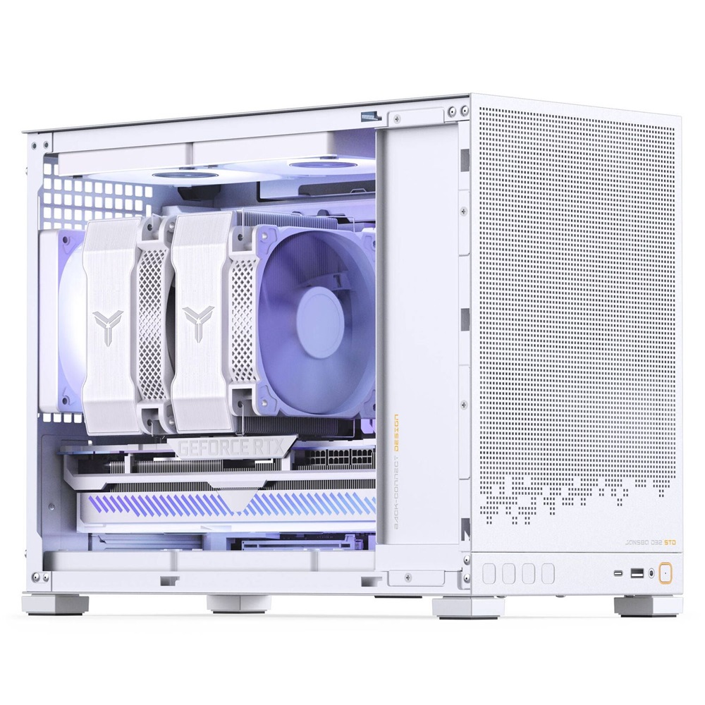 Jonsbo D32 STD Mesh mATX fehér ház