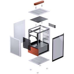 Jonsbo T6 mini-ITX ezüst ház