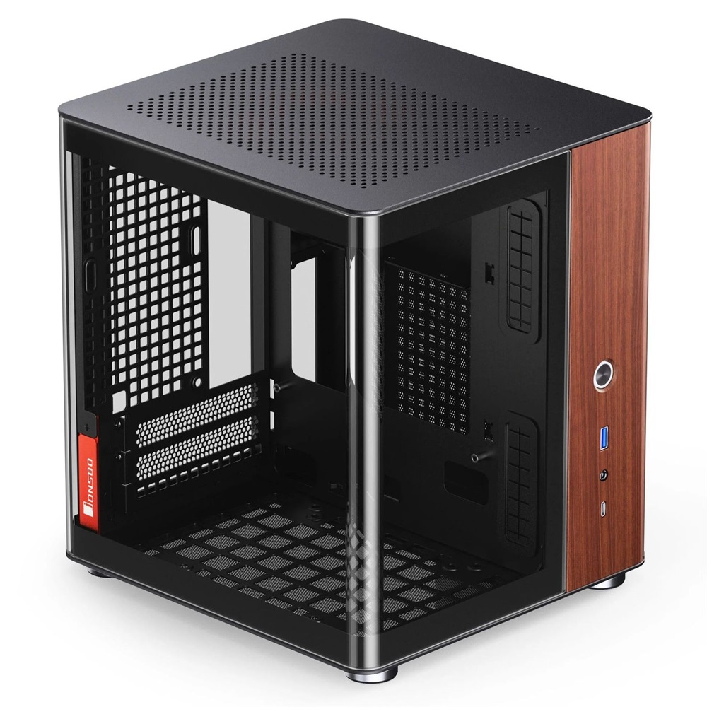 Jonsbo TK-0 mini-ITX edzett üveg fekete ház