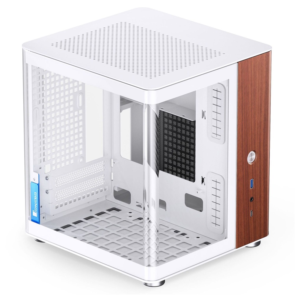 Jonsbo TK-0 mini-ITX,edzett üveg fehér ház