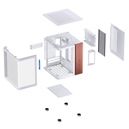 Jonsbo TK-0 mini-ITX,edzett üveg fehér ház