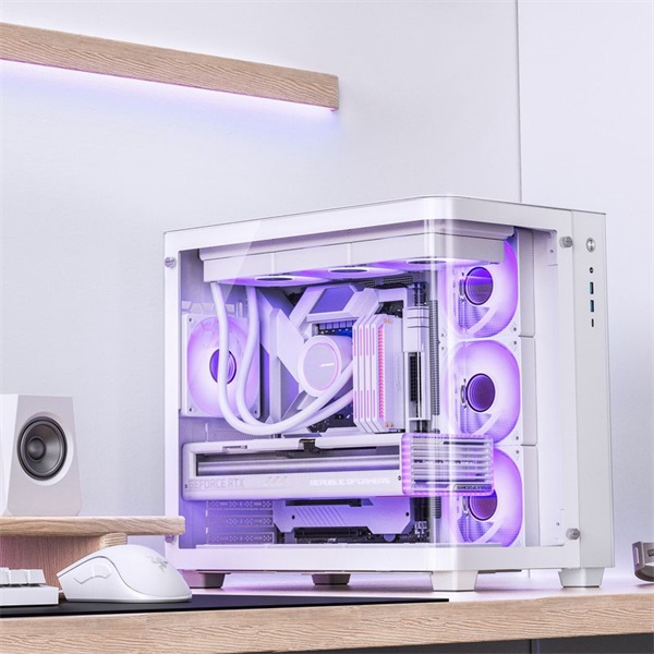 Jonsbo TK-3 ATX edzett üveg fehér ház
