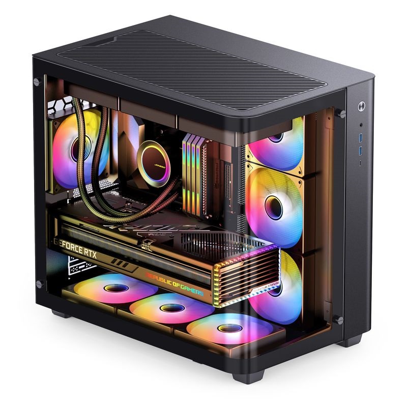 Jonsbo TK-3 ATX edzett üveg fekete ház