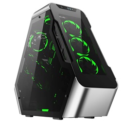 Jonsbo TR03-G Showcase ATX ezüst edzett üveg ház